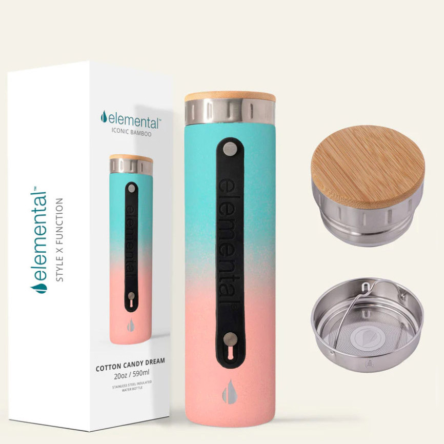 bình giữ nhiệt elemental pop econic nắp gỗ