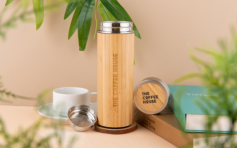 quà tặng bình nước tre