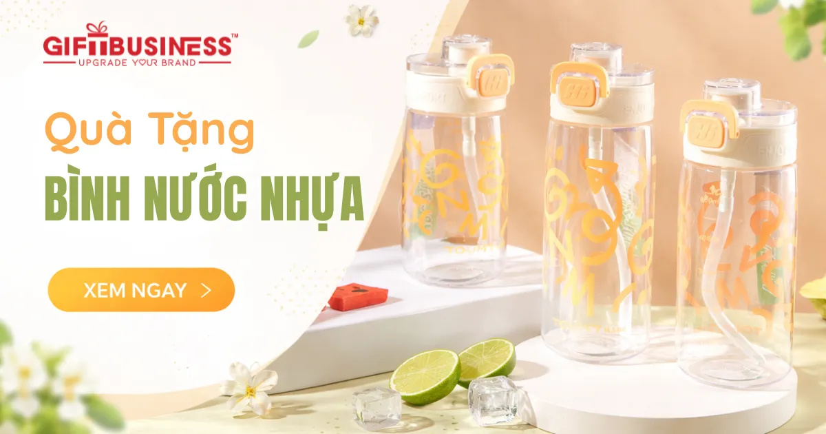 bình nước nhựa quà tặng
